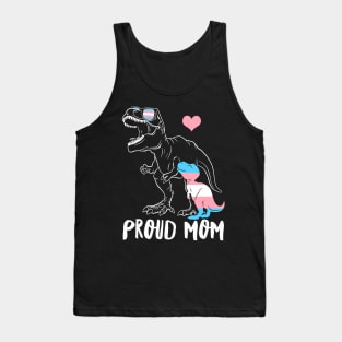 Trans Proud Mom Dinosaur Rex Transgender Pride Mamasaurus Tank Top